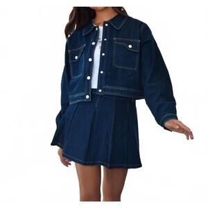 NEW MINI DREAMERS girls nikkii jacket and skirt in denim